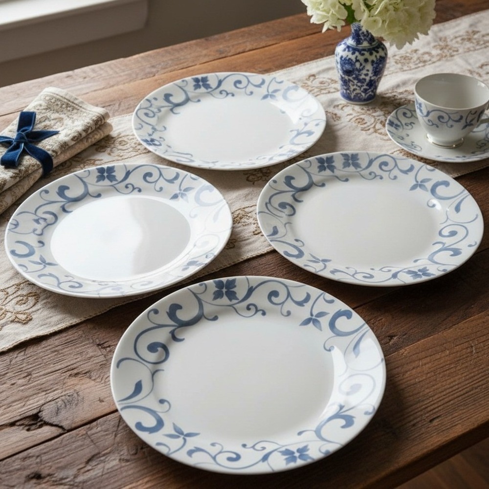 Corelle Vitrelle Artemis 10.25" Dinner Plates Set of 4